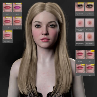 Zuzanna B Pro Variable Textures for Genesis 9 by HumanXYStudio