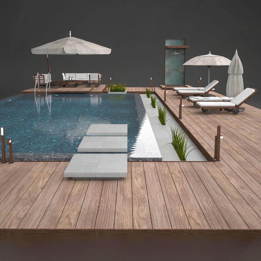 Swimming Pool Equipment 3D Model by hussein002