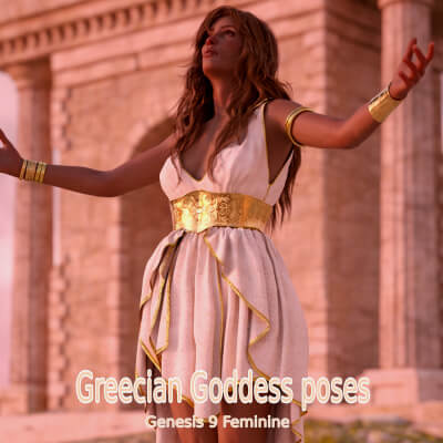 Grecian Goddess Poses for Genesis 9 Feminine