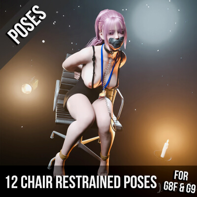12 Chair Restrained Poses for G8F &amp G9 by IAmAFox