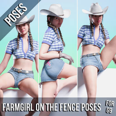 Farmgirl on The Fence Poses for G9 by IAmAFox