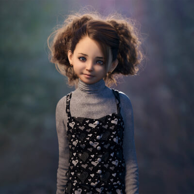 Alice Kid for Genesis 8.1 Female