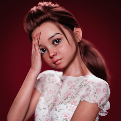Zia Teen for Genesis 8 Female