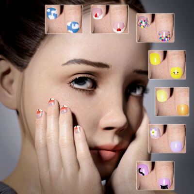 IB Cute Nails for Genesis 9
