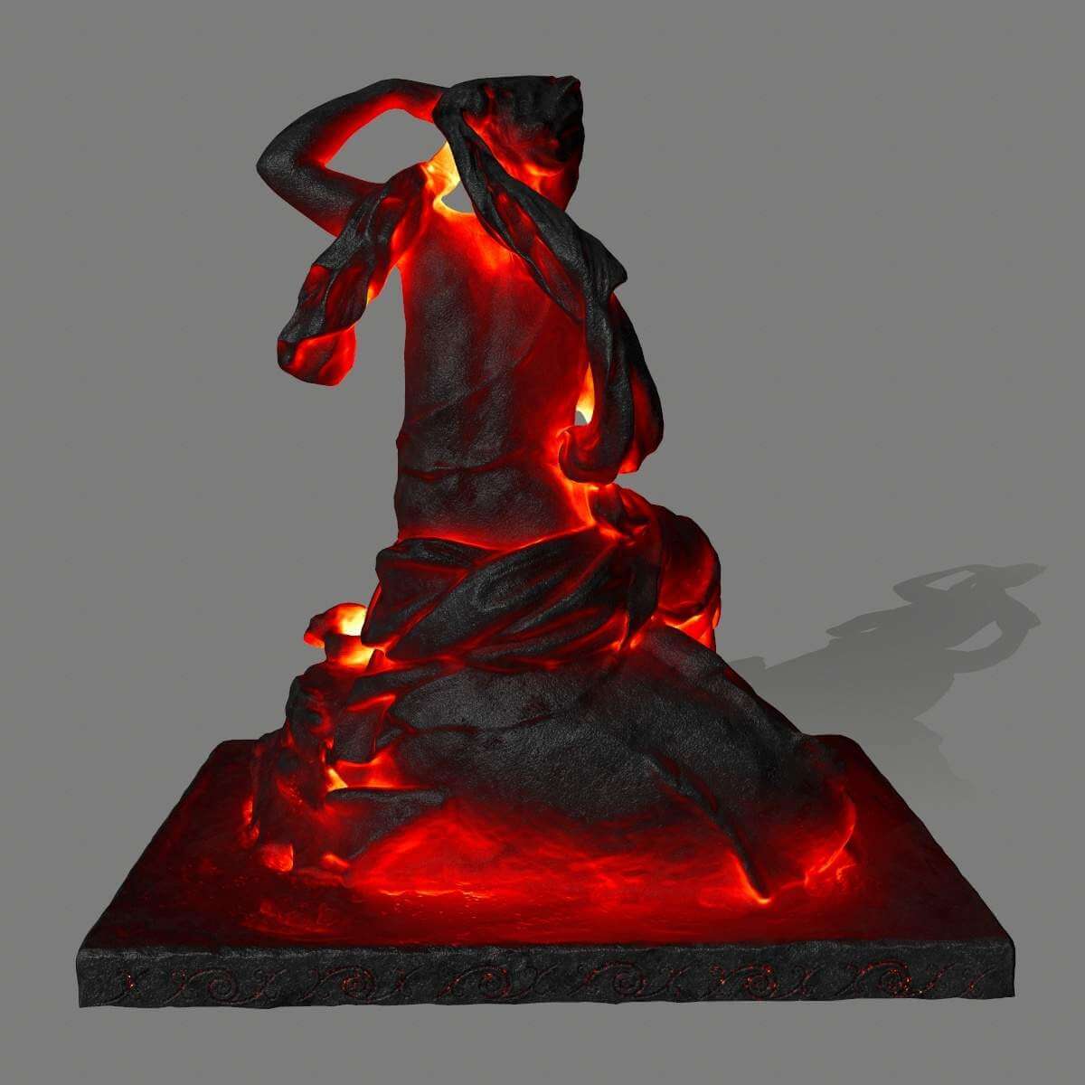 Lava Statue 3D Model by icekazim