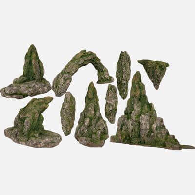 Mossy Rock Set