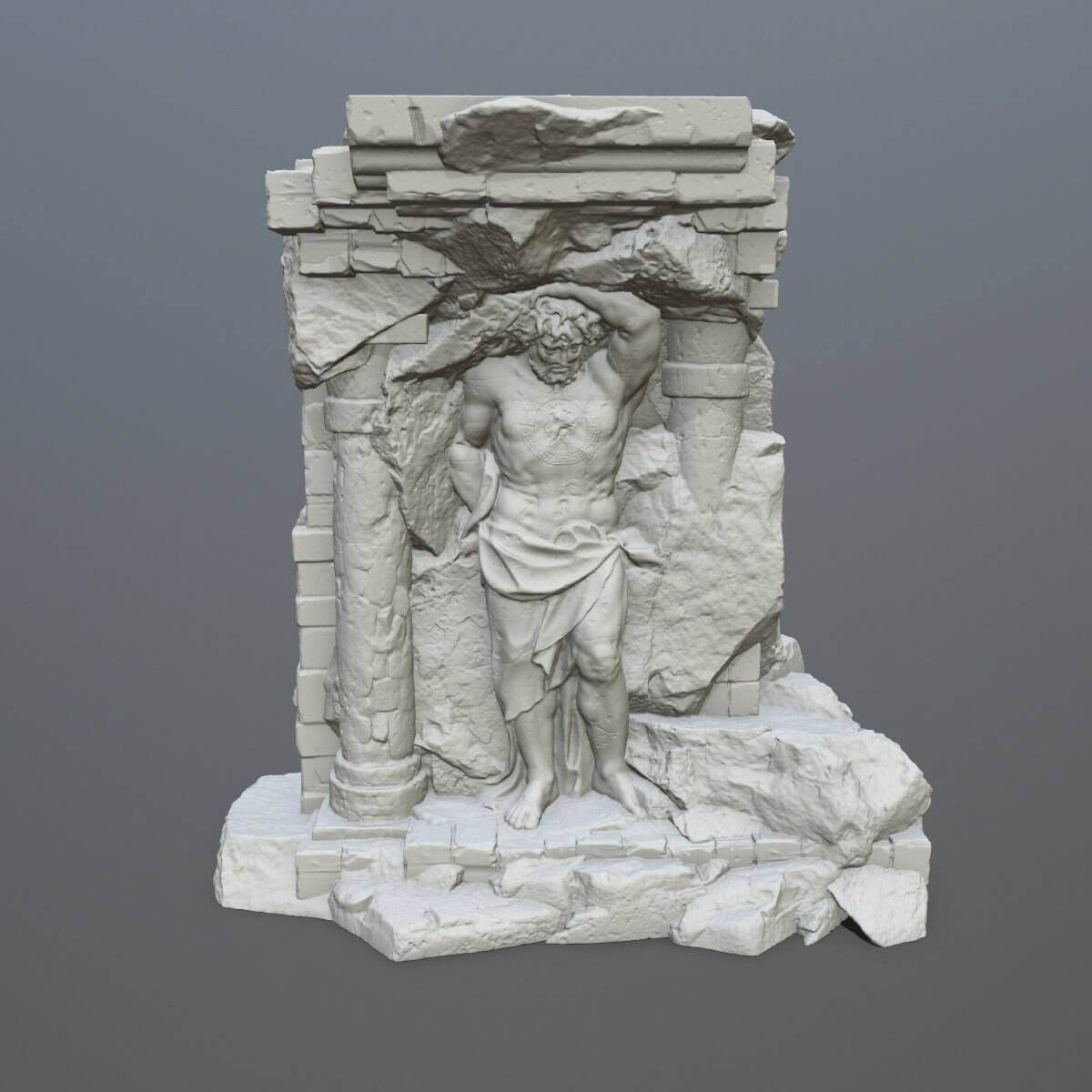 Statue 3 - 3D Print Model by icekazim