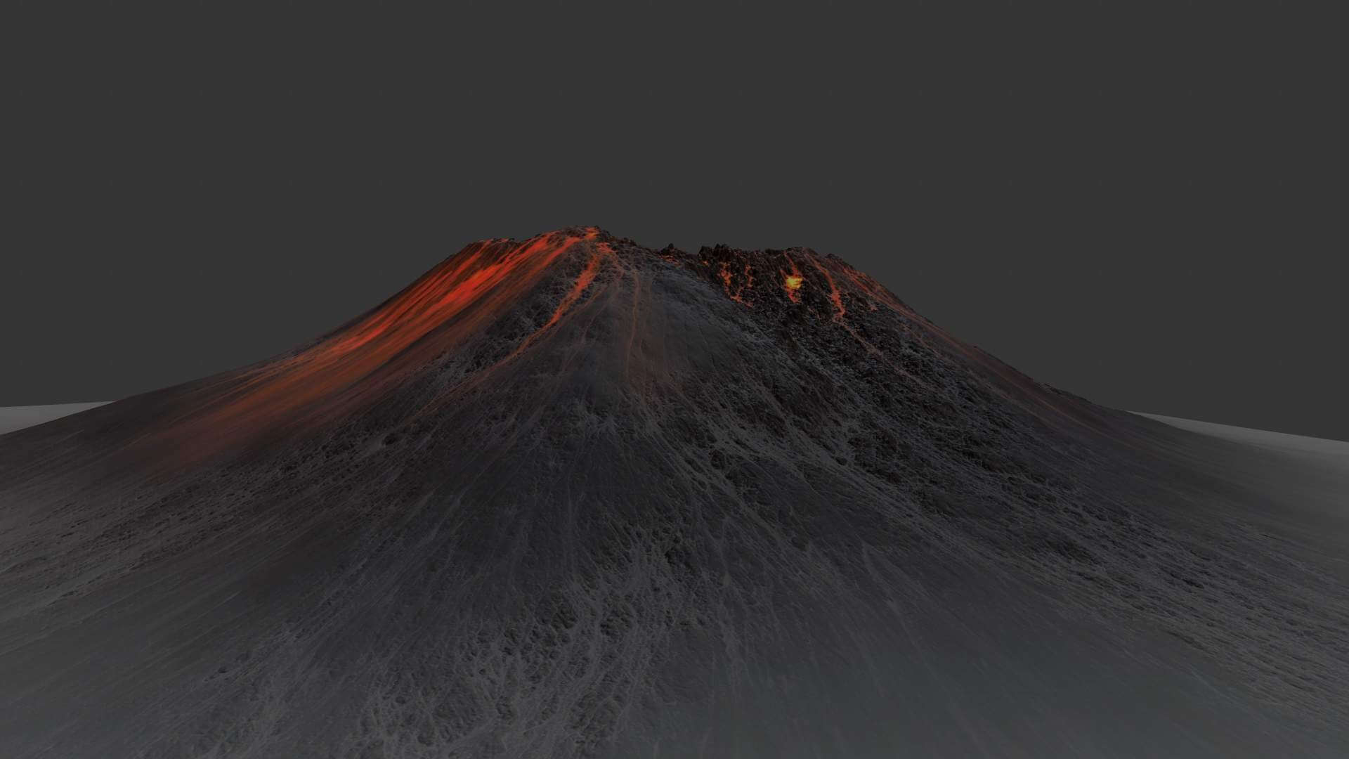 Volcano - 3D Model by icekazim