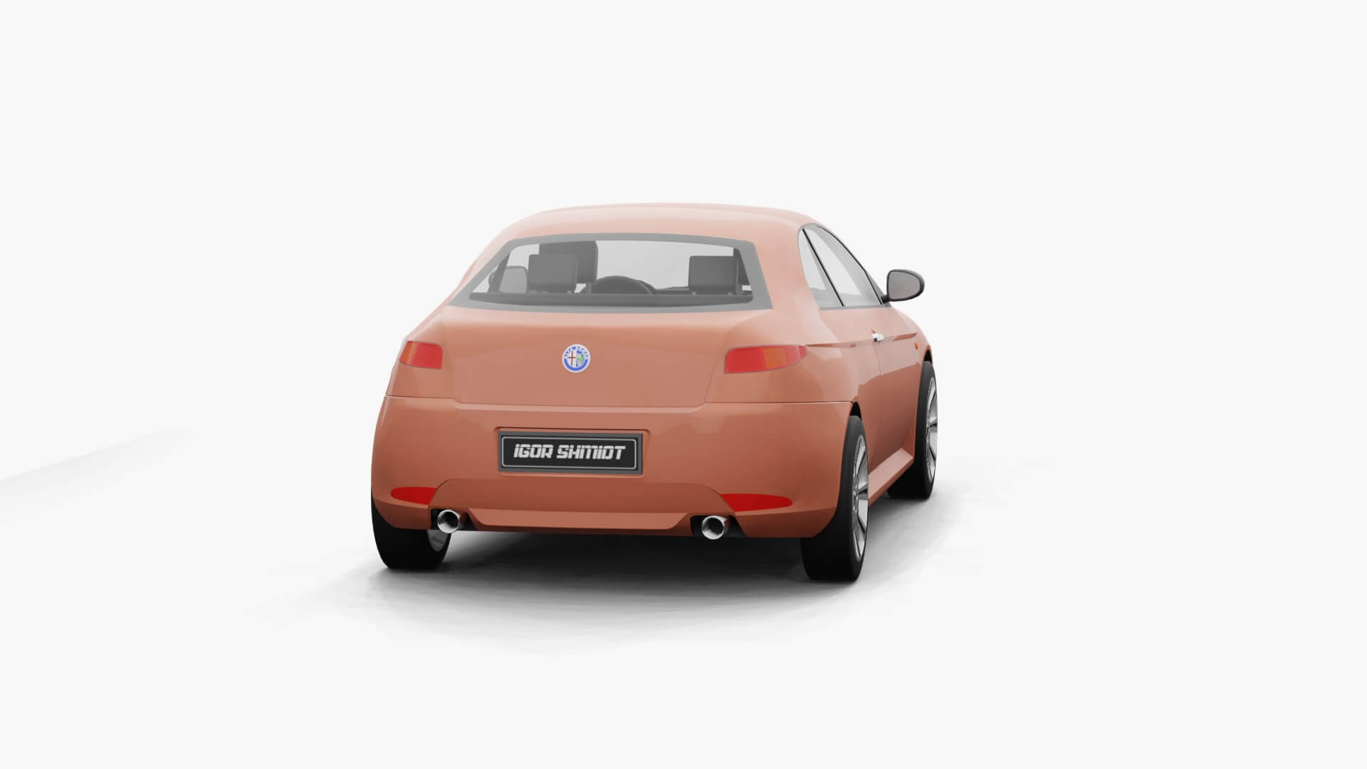 Protection Pare-Choc Arrière Alfa Romeo GT 2004-2010 - Anti-Rayures Seuil Coffre
