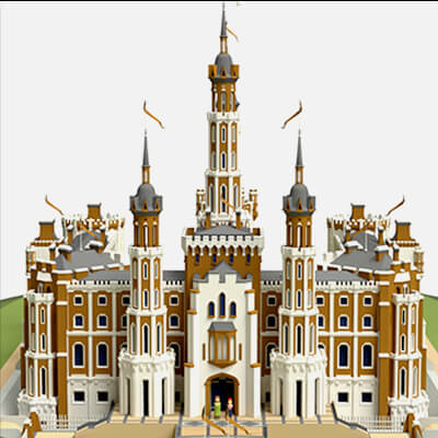 Castle Low-Poly 3d Model