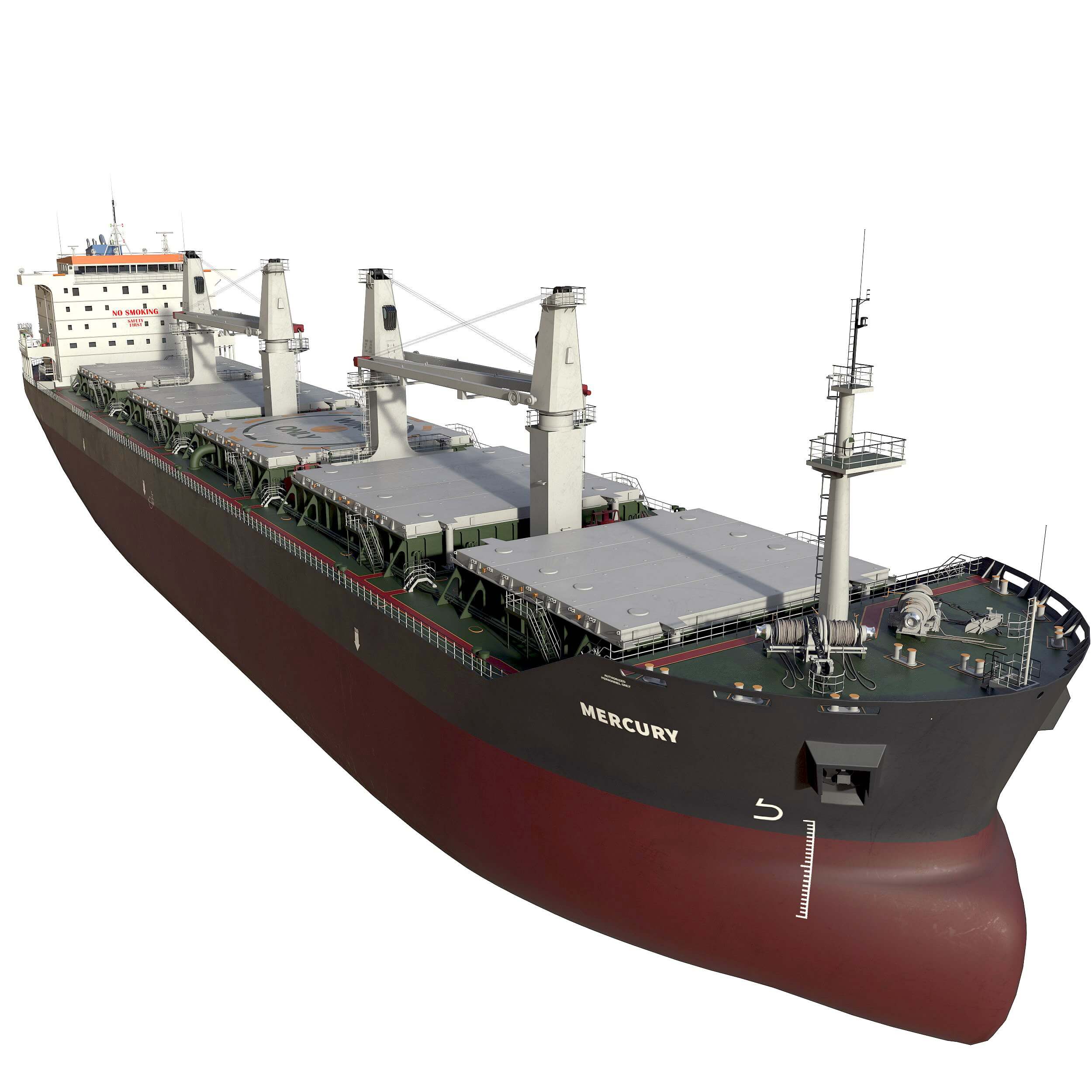 Bulk carrier 3D model 3D Rendering RenderHub Gallery