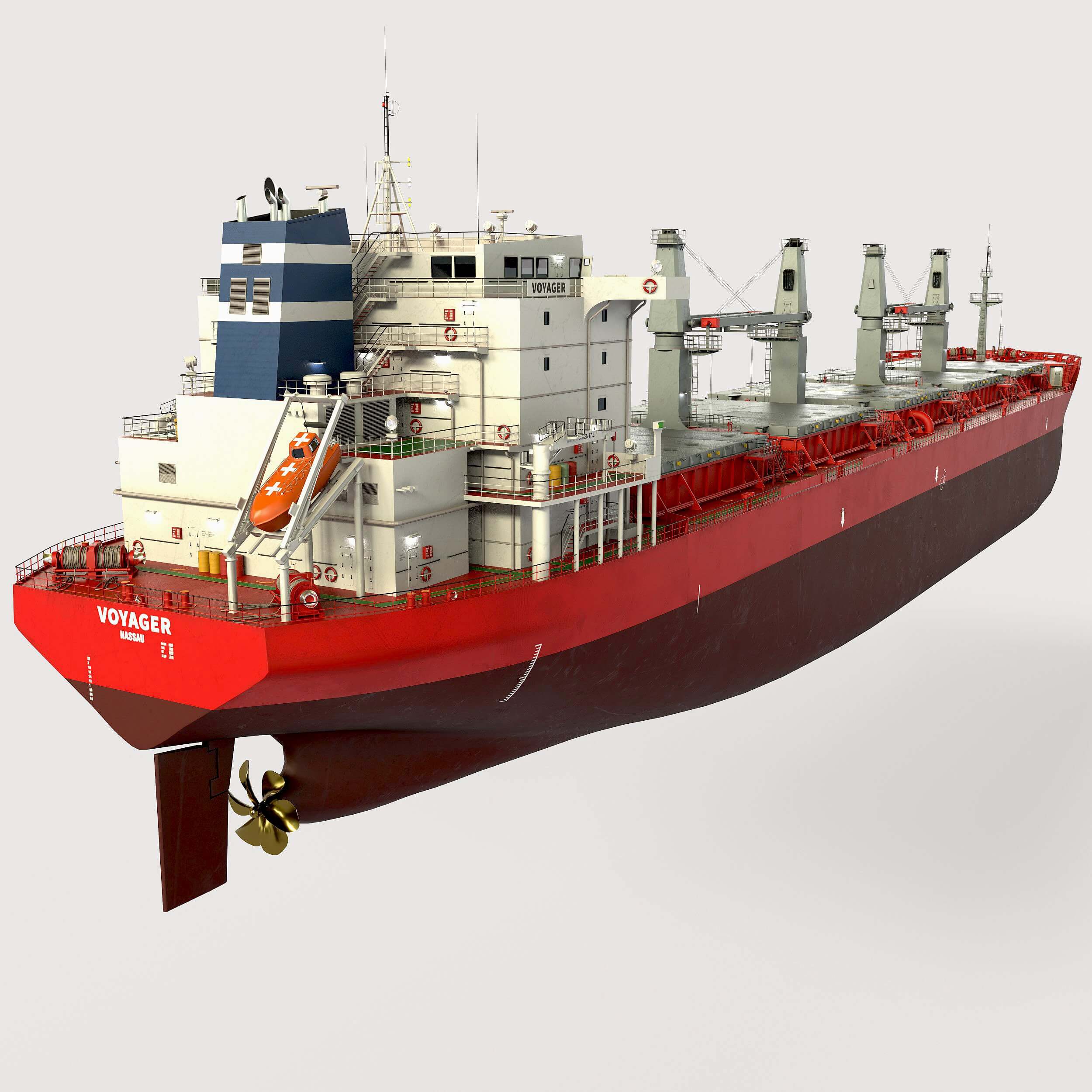 Bulk carrier 3D model 3D Rendering RenderHub Gallery