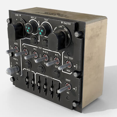 IDENTTIFICATION FRIEND OR FOR IFF CONTROL PANEL