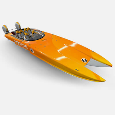 Mystic Powerboat C3800 YELLOW