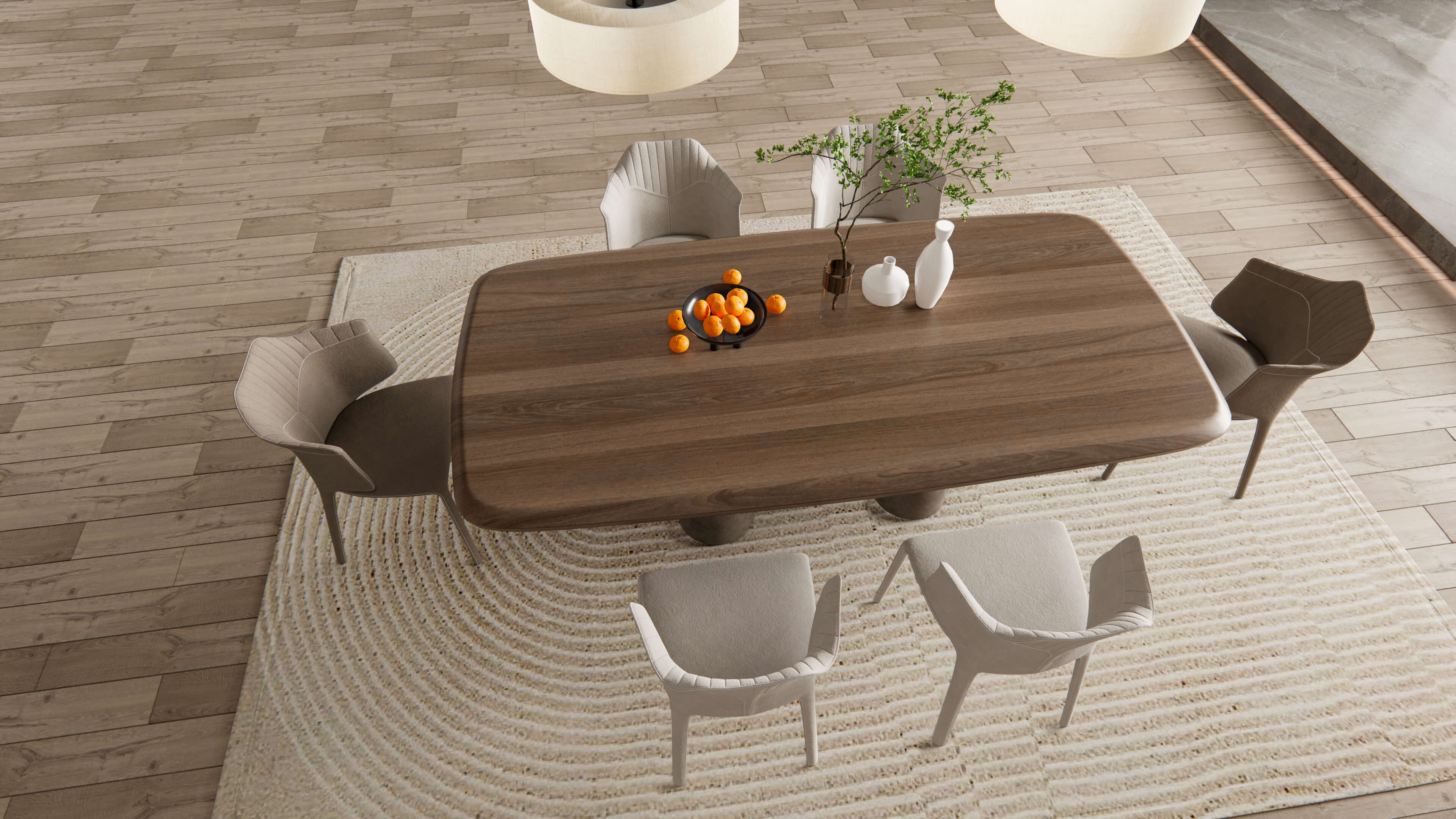 Dining Room Interior 01 - 3D Model by IID Studio