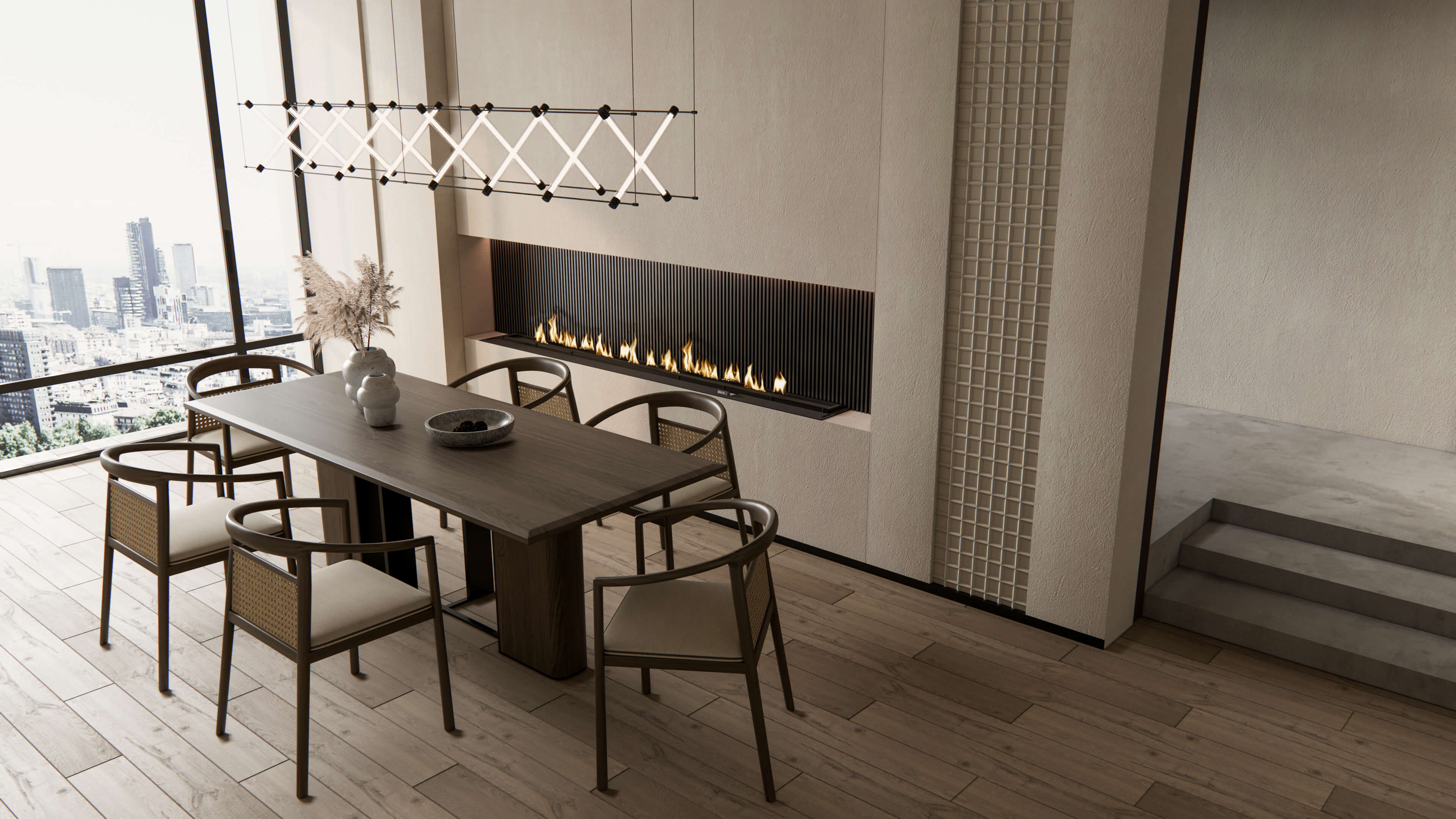 Dining Room Interior 02 - 3D Model by IID Studio