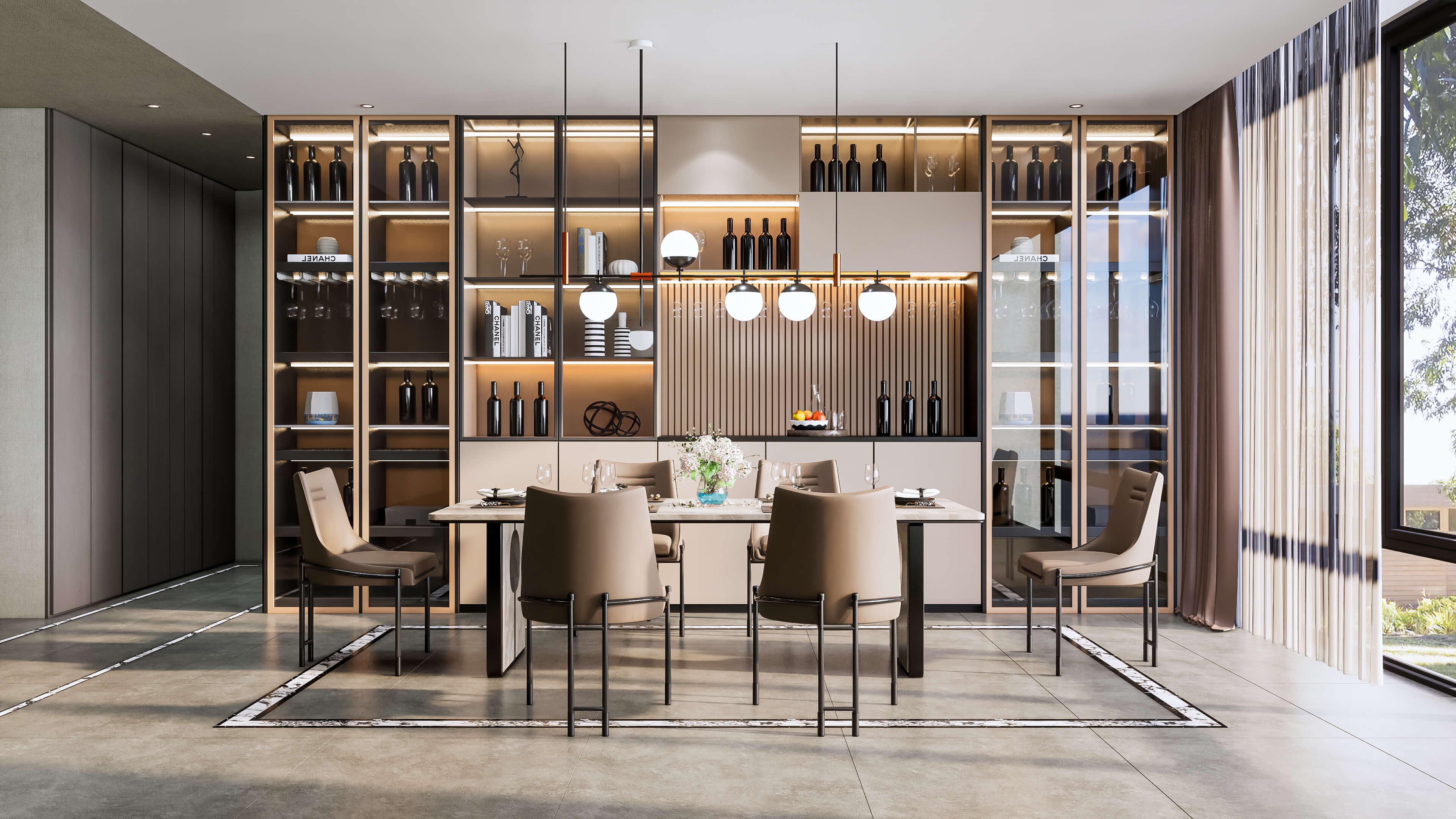 Dining Room Interior 07 - 3D Model by IID Studio