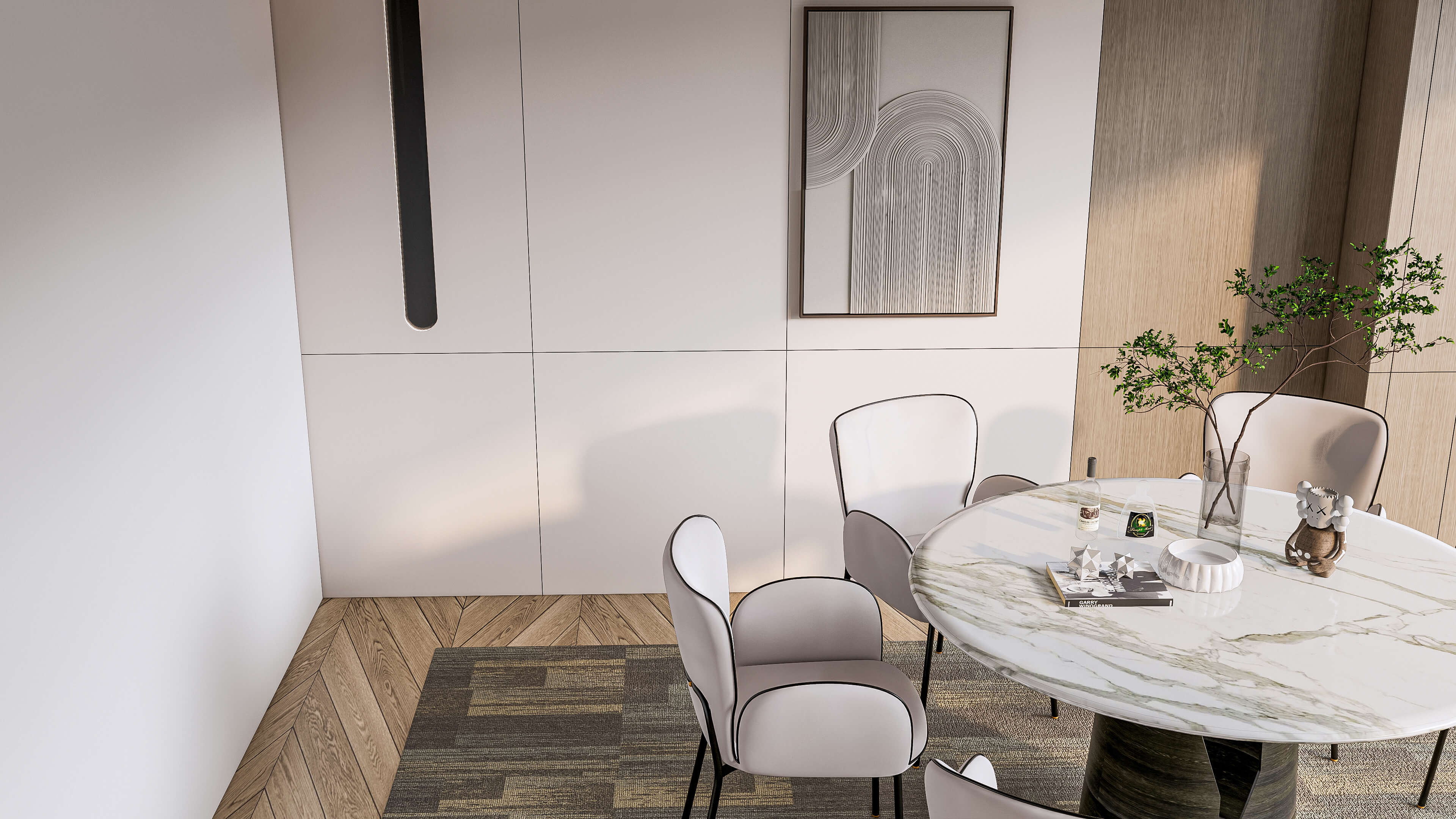 Dining Room Interior 17 - 3D Model by IID Studio