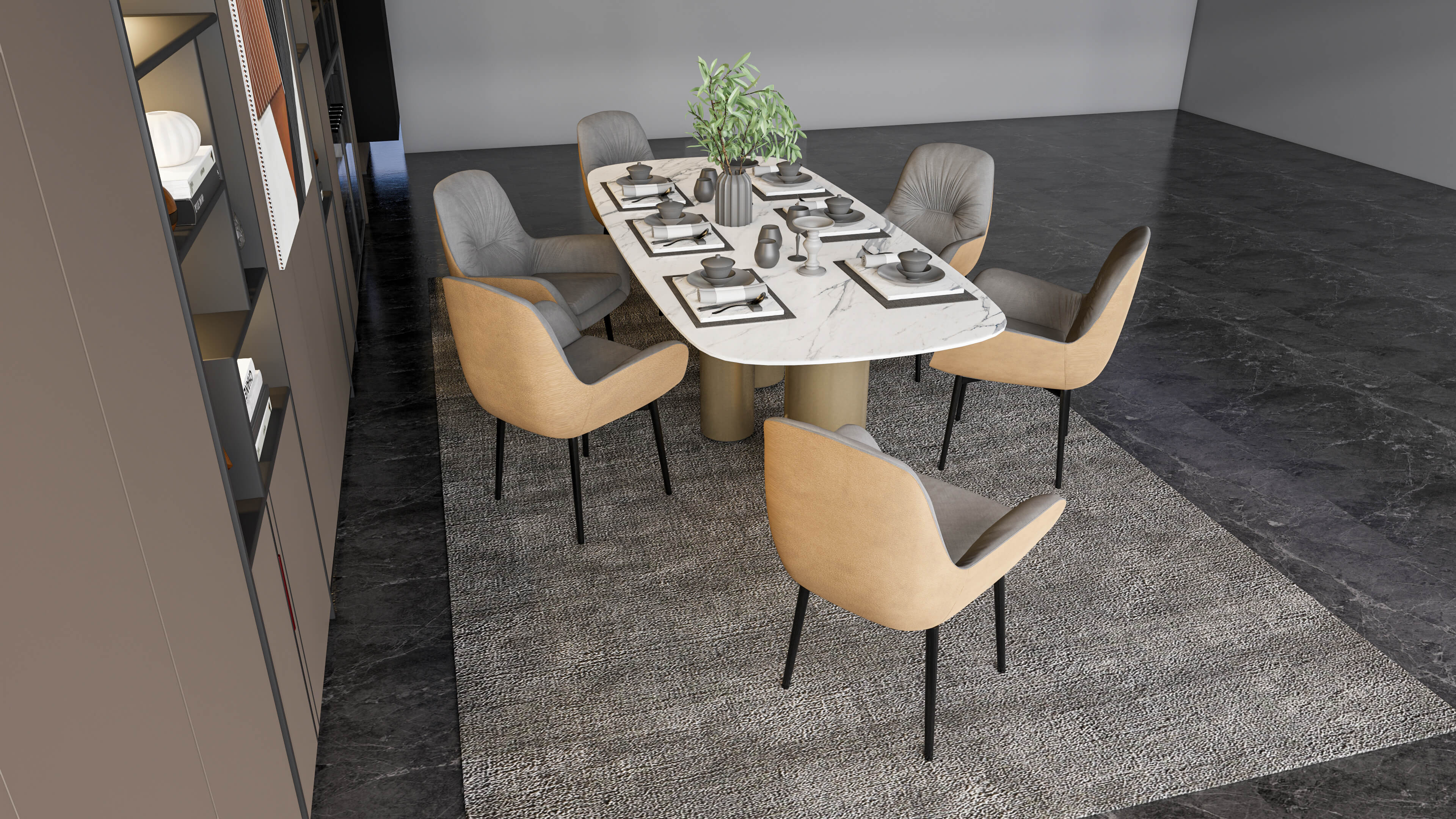 Dining Room Interior 18 - 3D Model by IID Studio