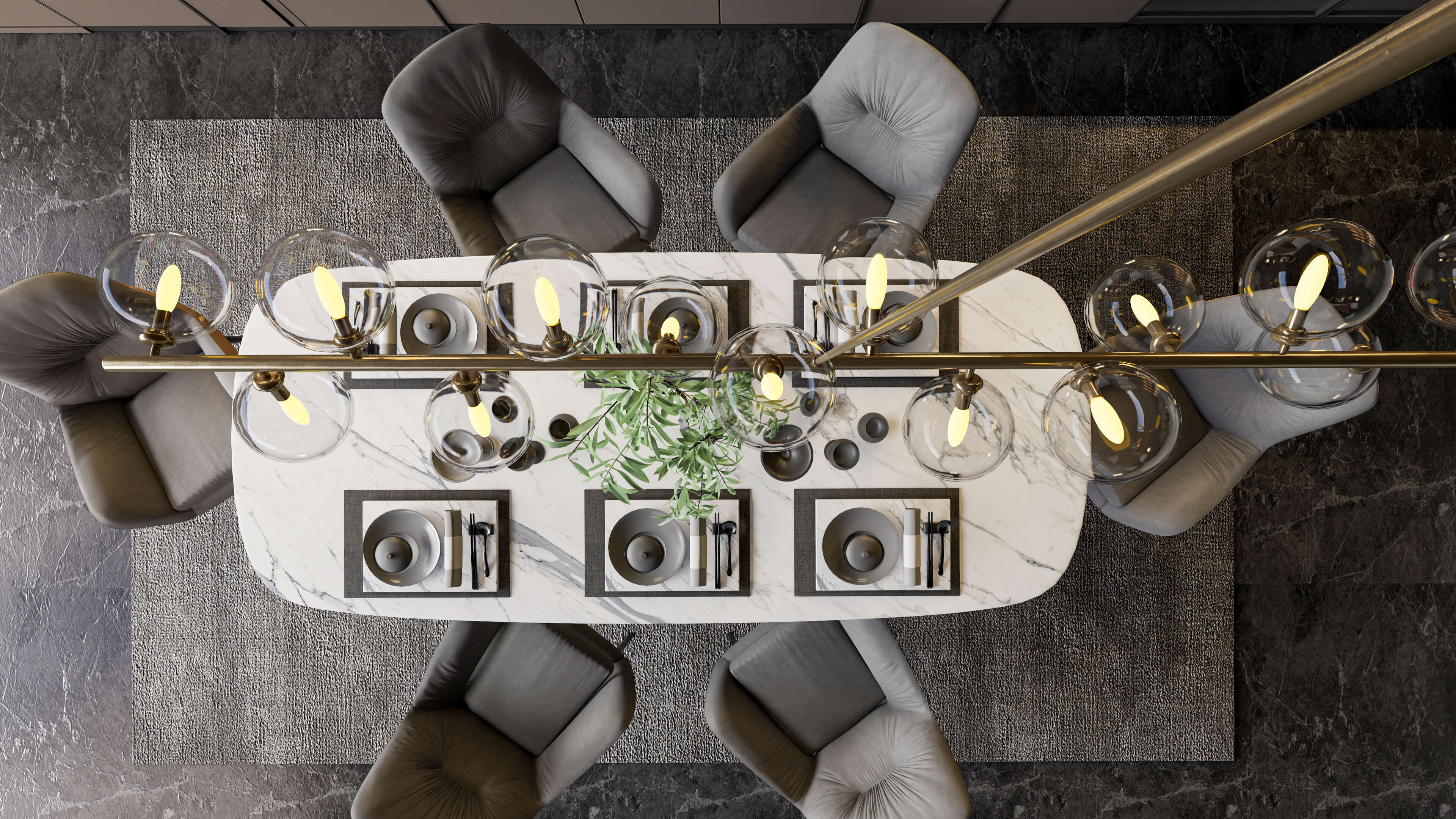 Dining Room Interior 18 - 3D Model by IID Studio