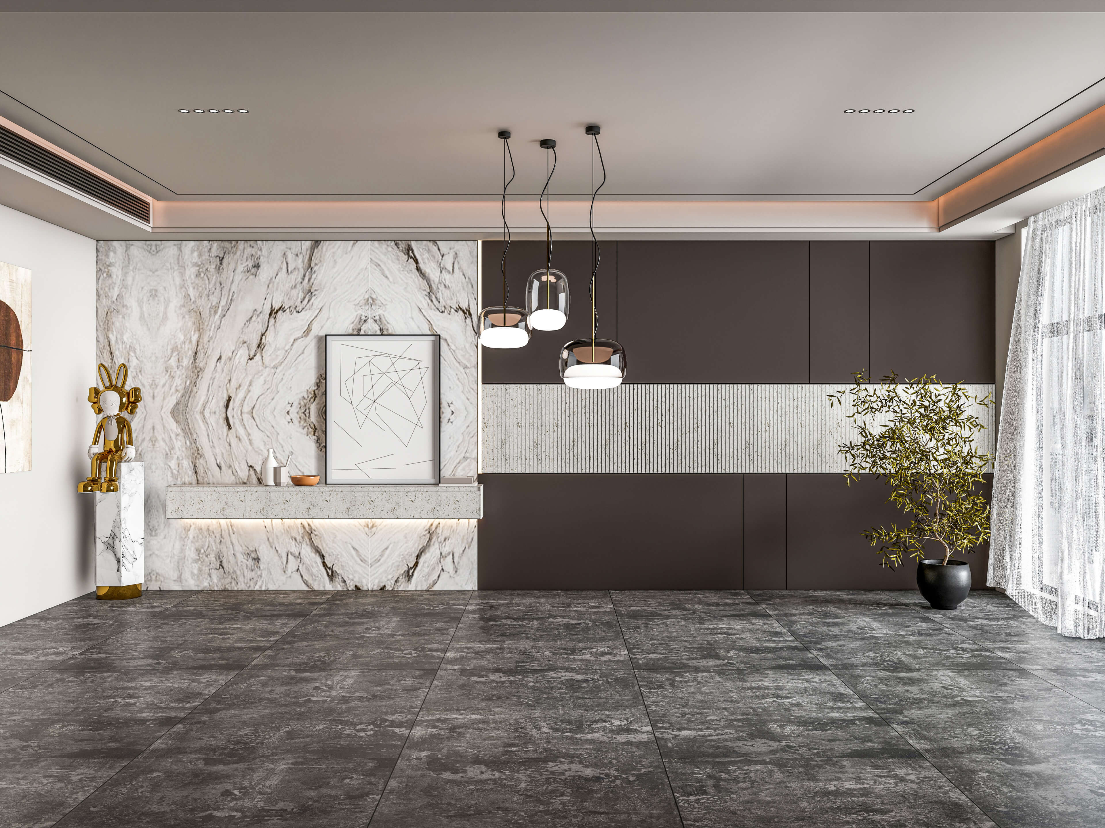 Dining Room Interior 04 - 3D Model by IID Studio