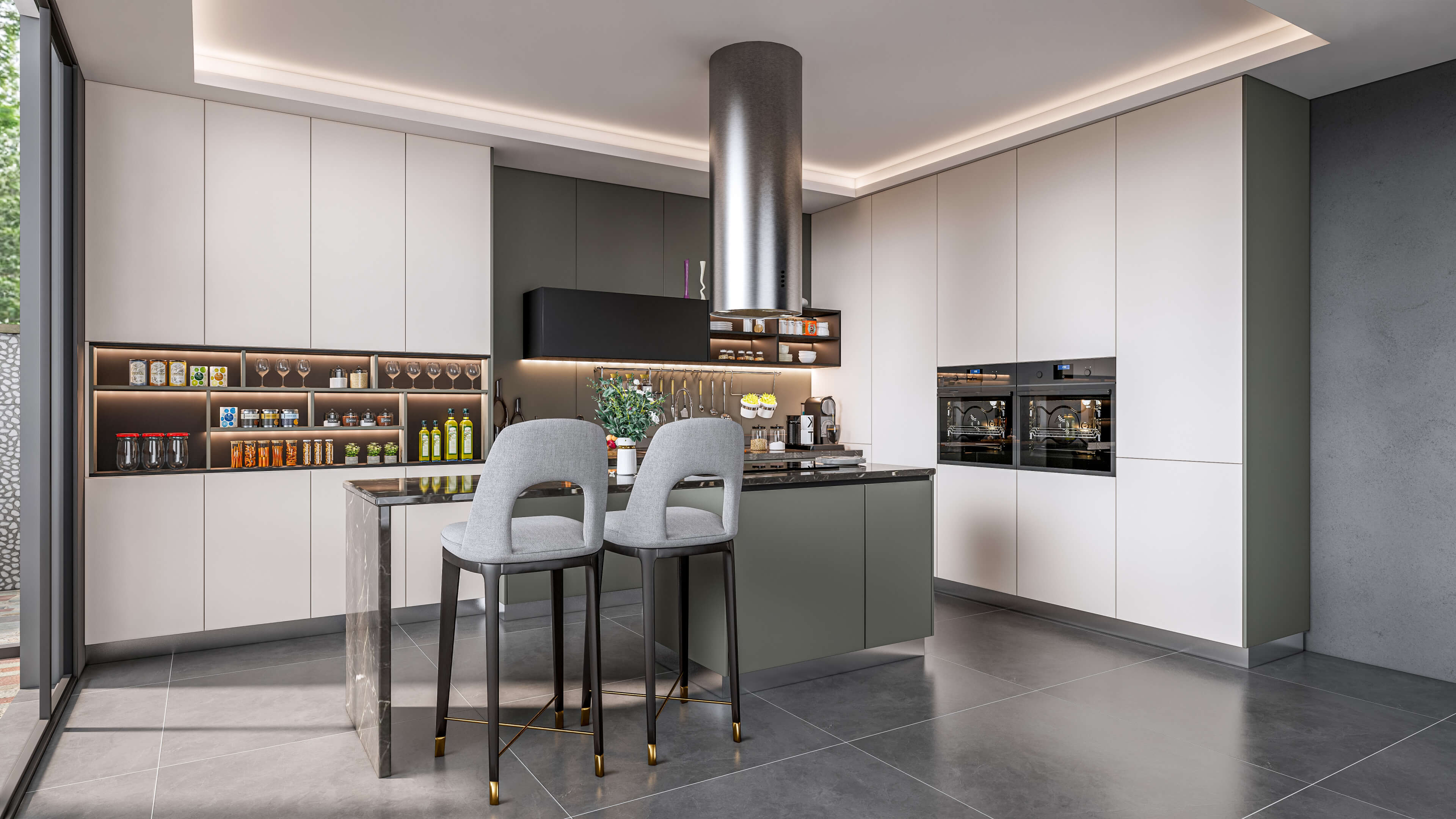 Kitchen Advanced Modeling Scene - 3D Model by IID Studio
