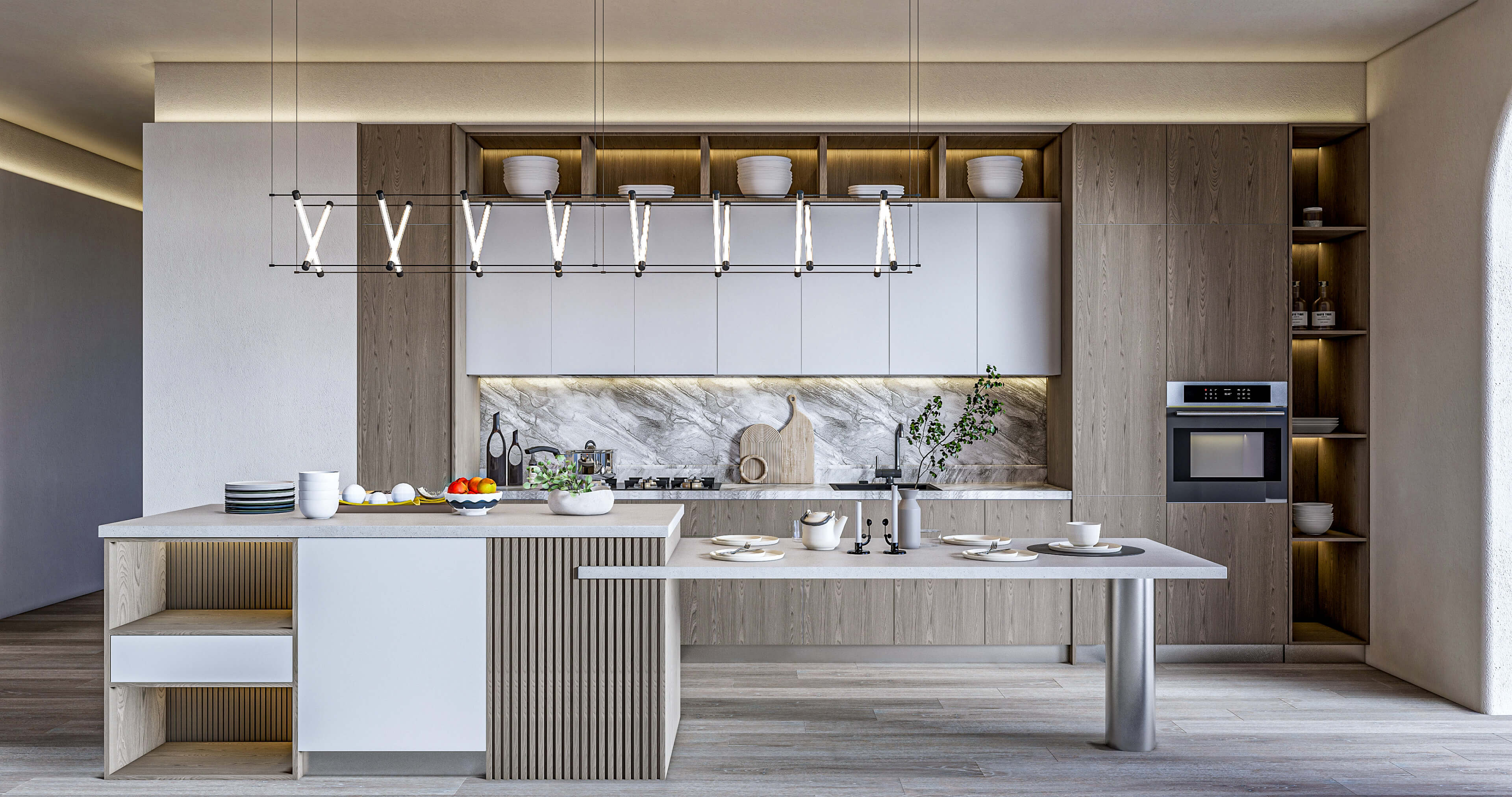 Kitchen Parametric Fully Resizable 12 - 3D Model by IID Studio