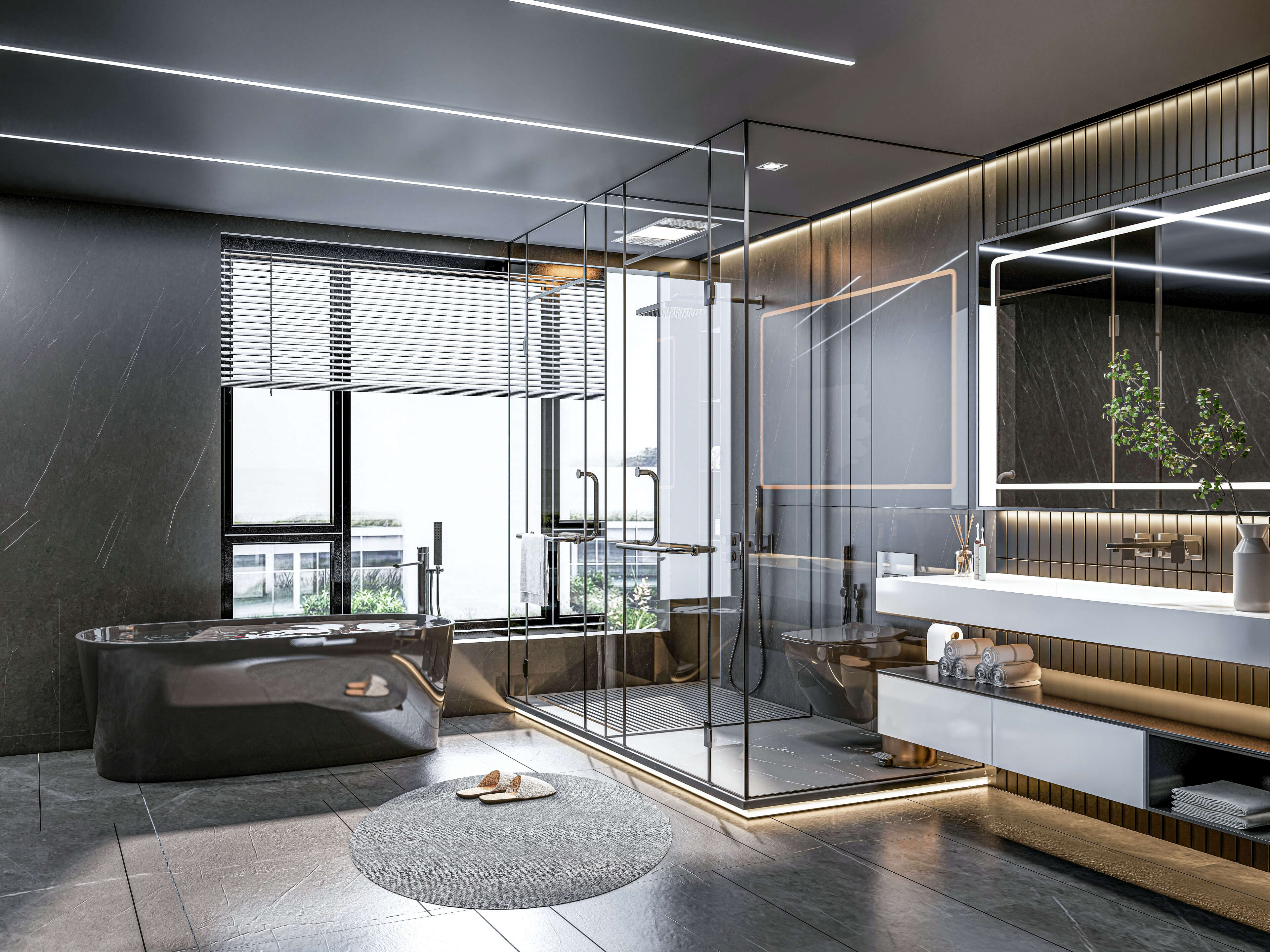 Bathroom Modern and Luxury 27 - 3D Model by IID Studio