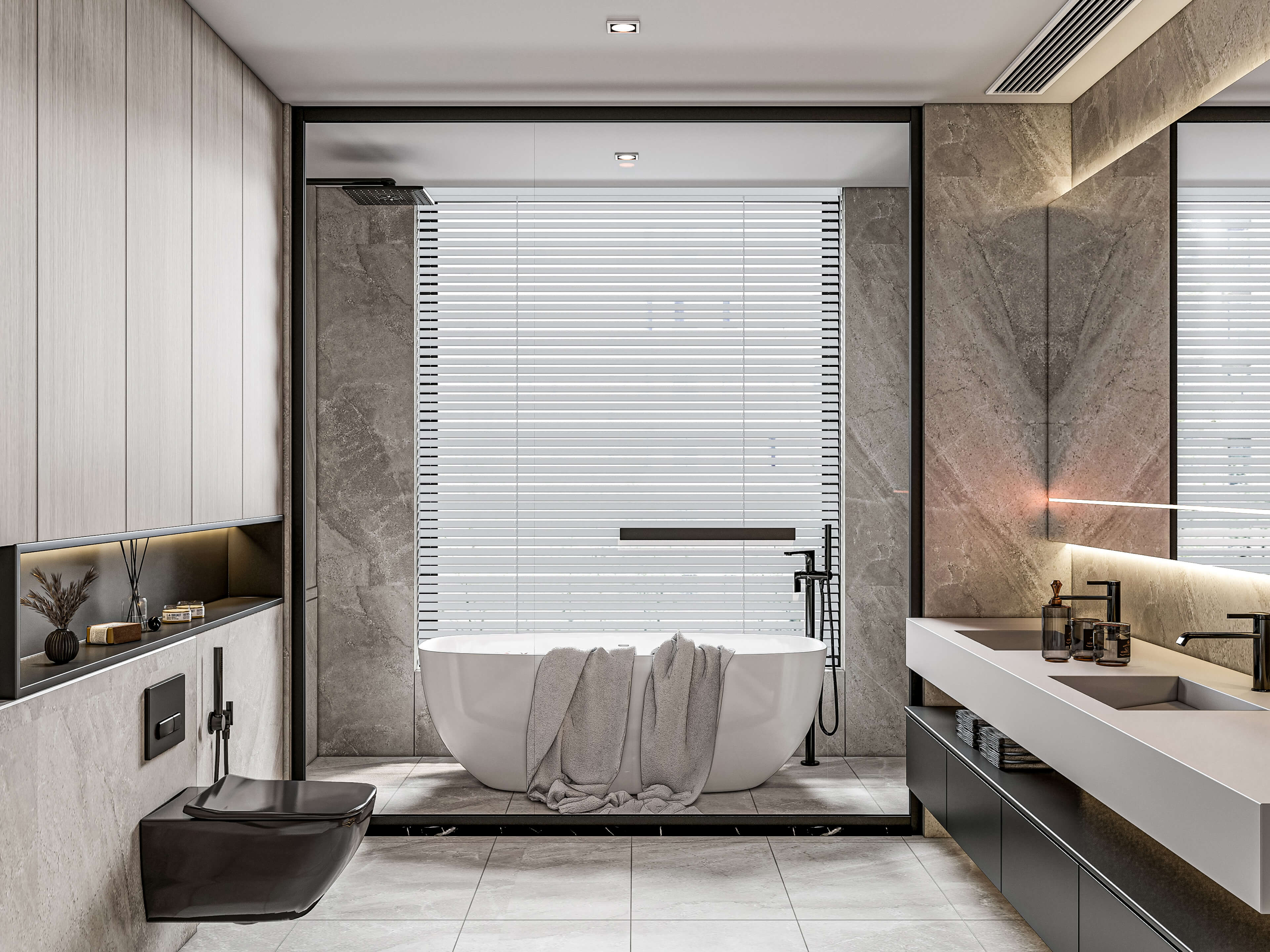 Bathroom Modern and Luxury 4 - 3D Model by IID Studio