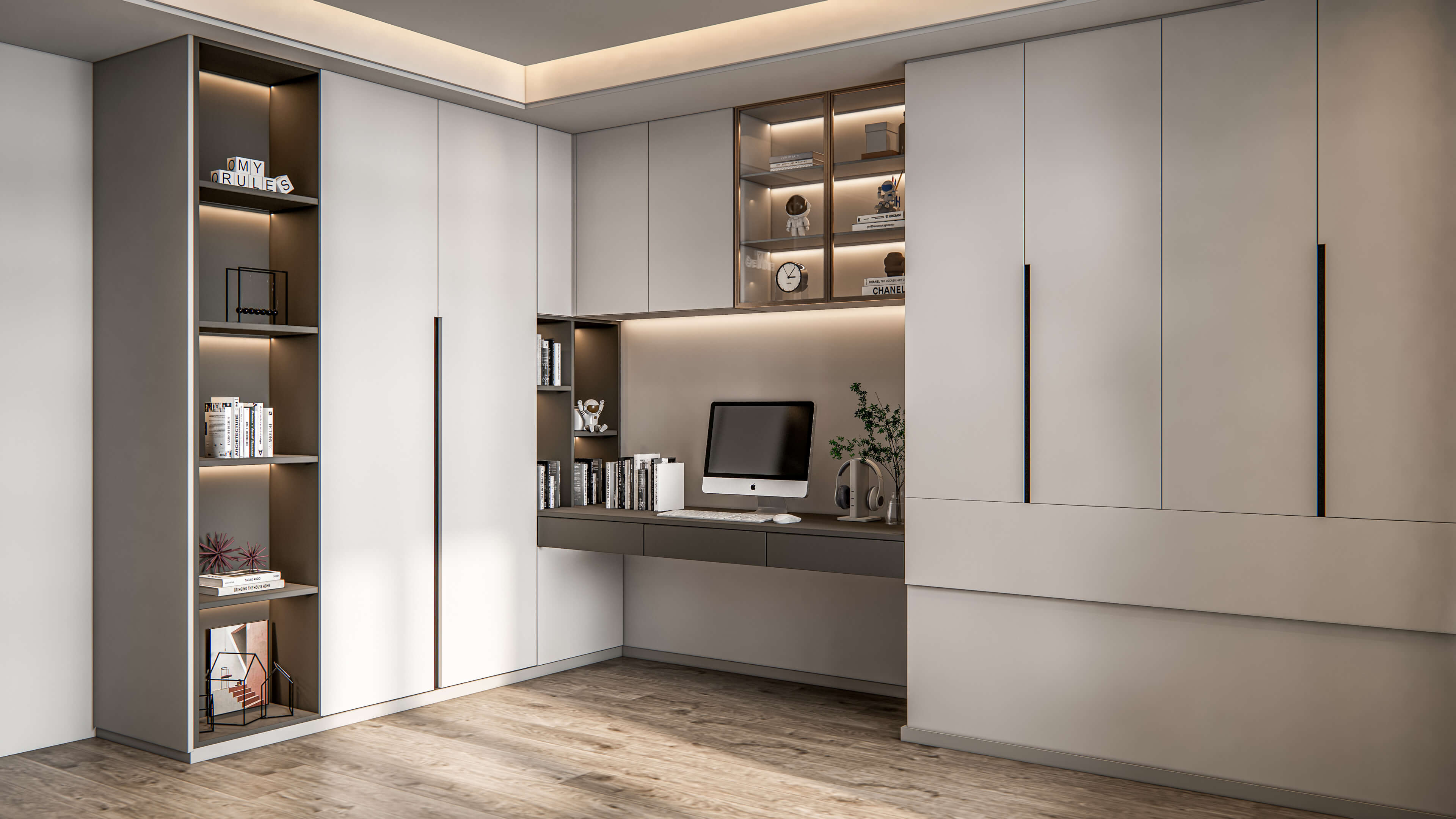 Modern Bedroom Interior 05 - 3D Model by IID Studio