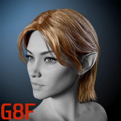 IIIDM Elven Ranger Hair for Genesis 8 Female by IIIDMurasaki