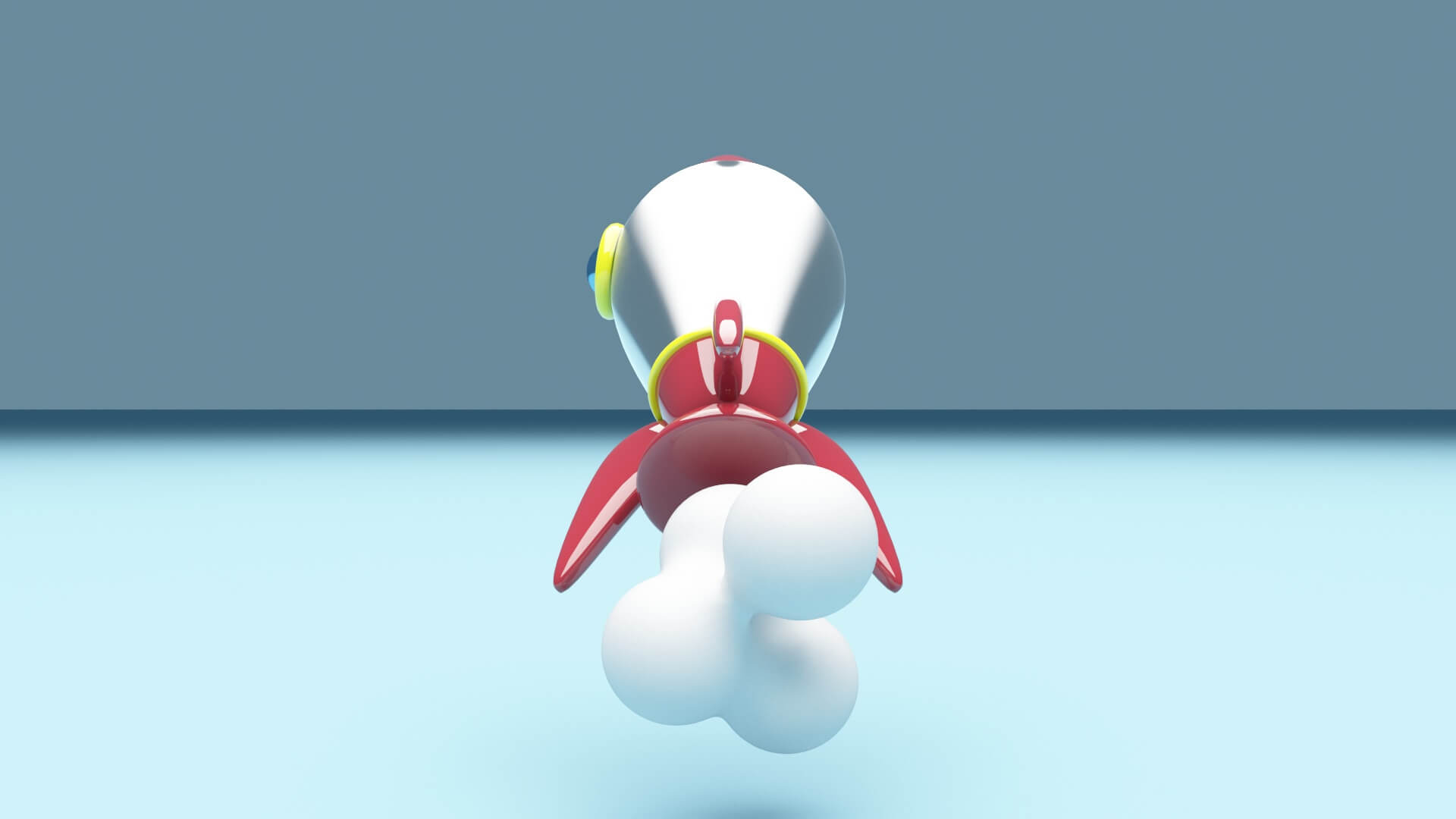 Cartoon Rocket - 3D Model by ilham45