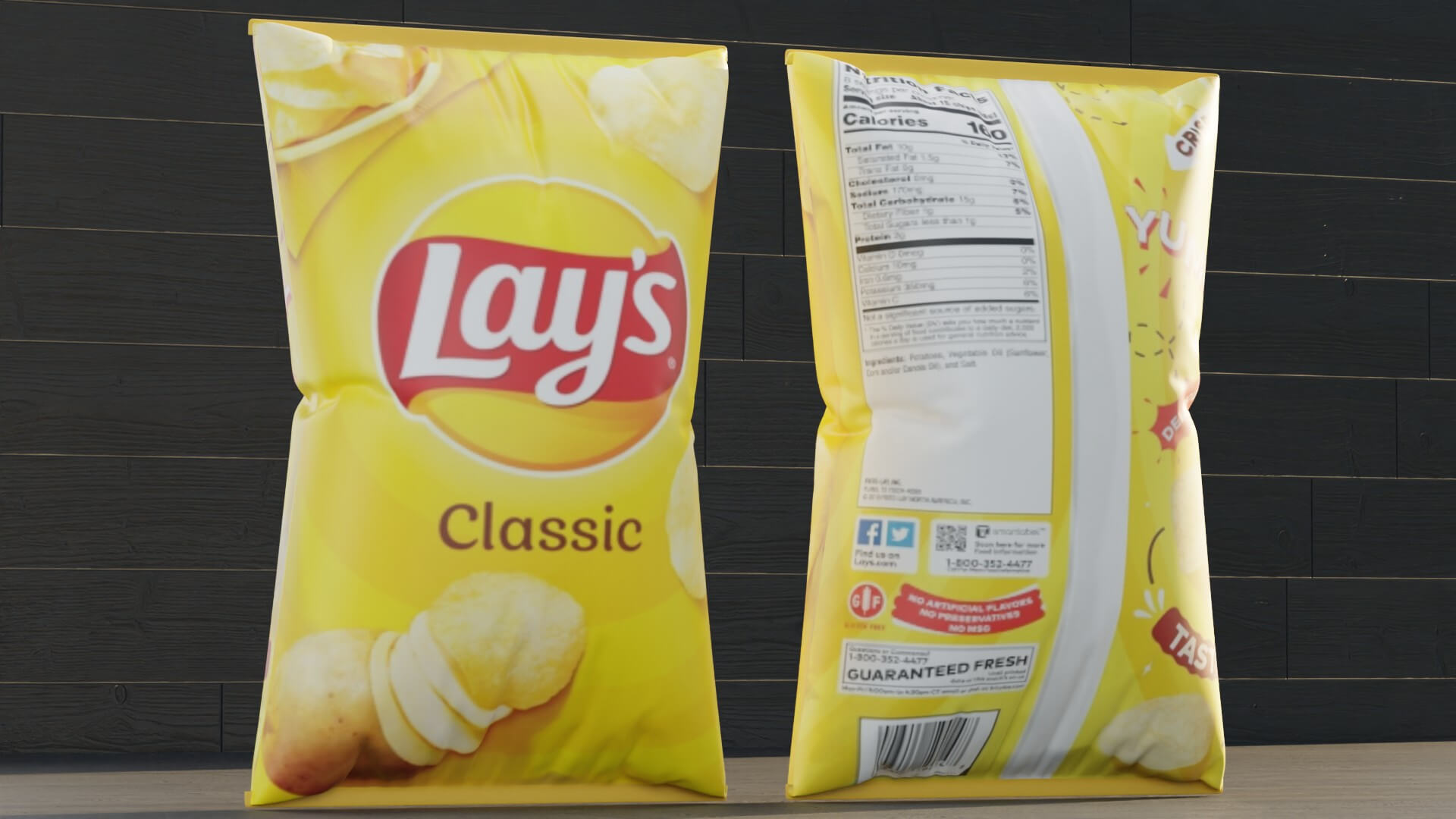 Chip Bag Lays - 3D Model by ilham45