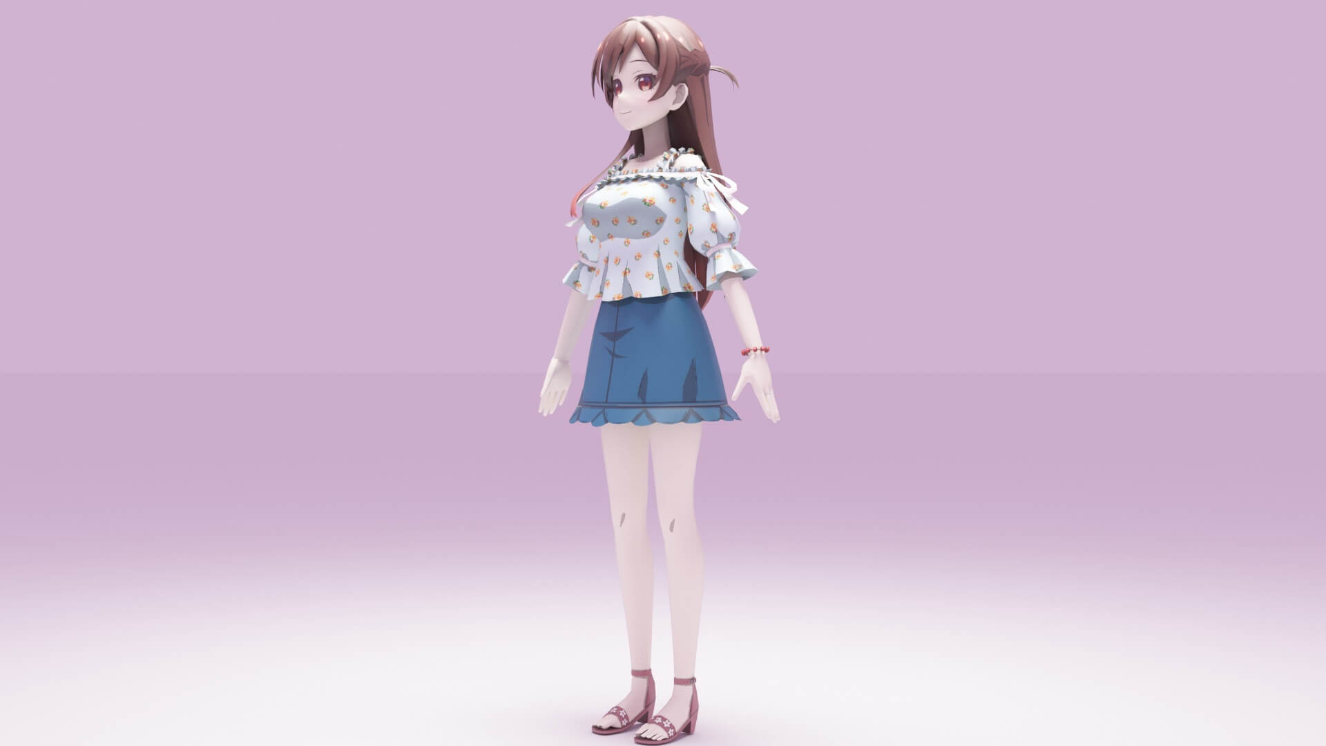 Ichinose Chizuru - Kanojo Okarishimasu 3D Model by ilham45