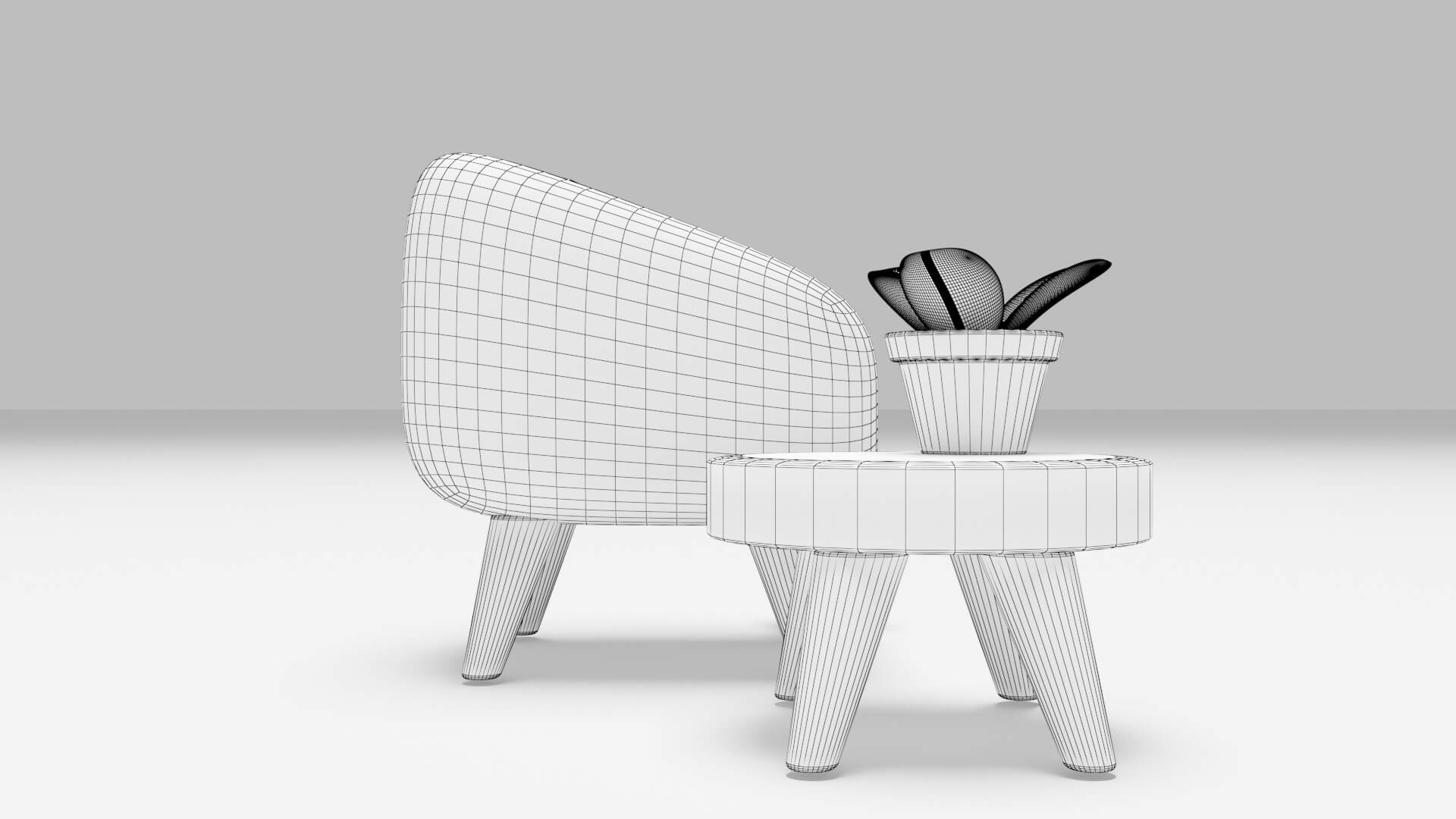 Living Room Chairs - 3D Model by ilham45