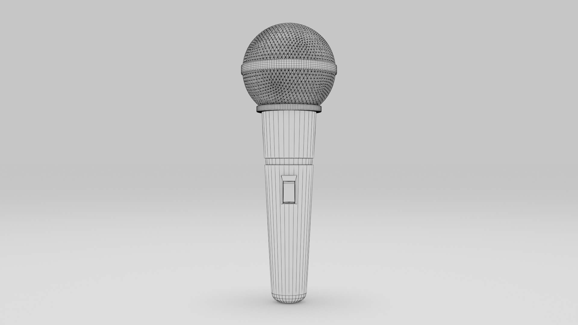 Microphone Karaoke 3D Model by ilham45
