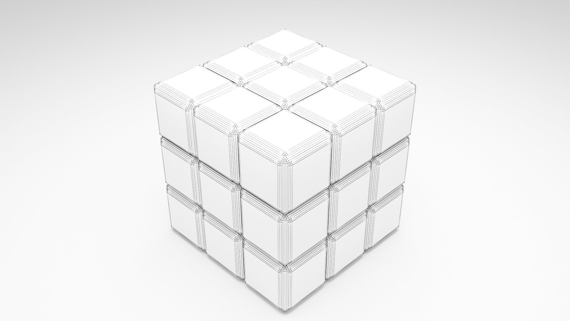 Rubik Cube - 3D Model by ilham45