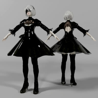 2B Nude Nier Automata Character