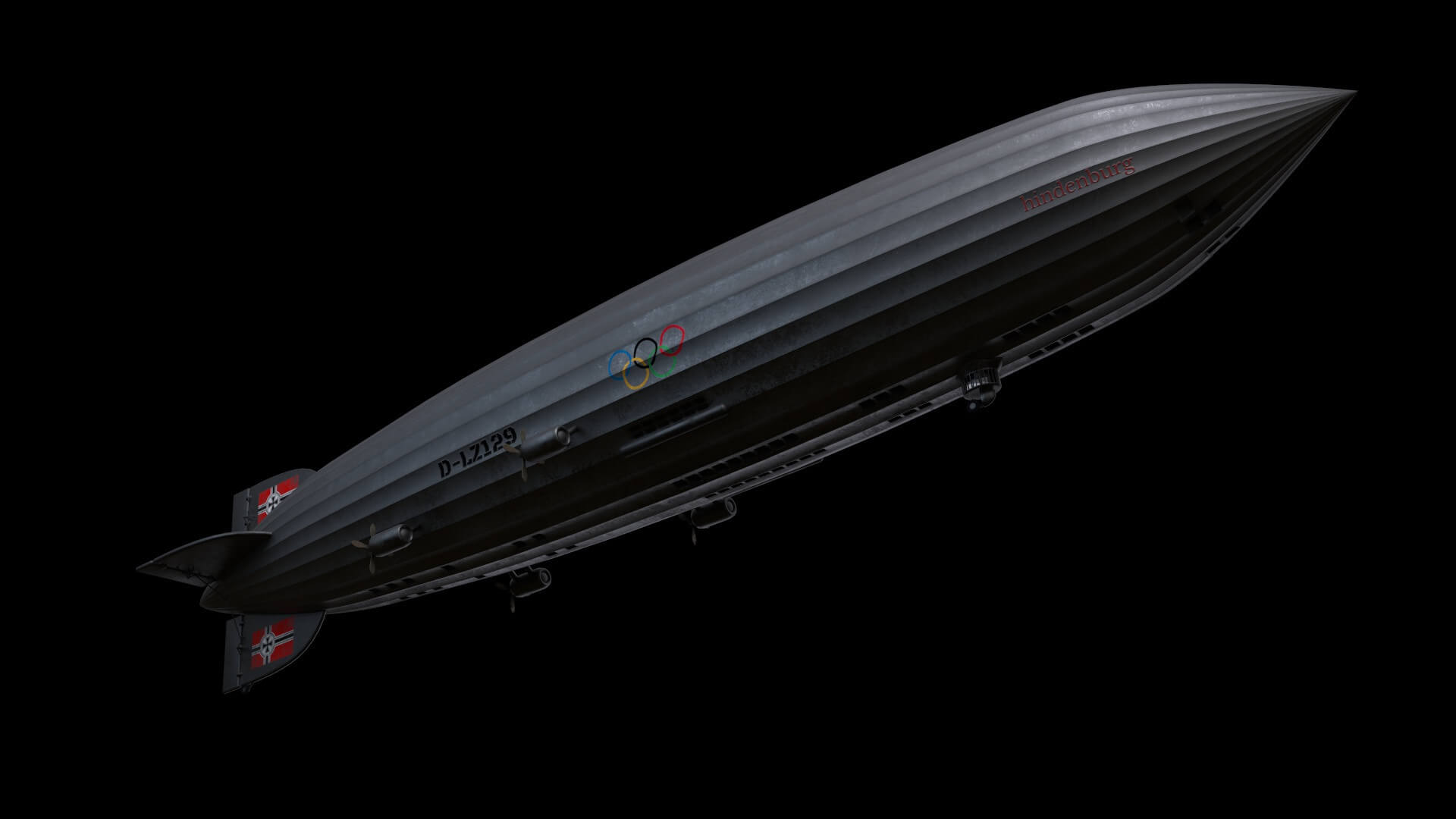Zeppelin LZ 129 Hindenburg 3D Model by Immutable
