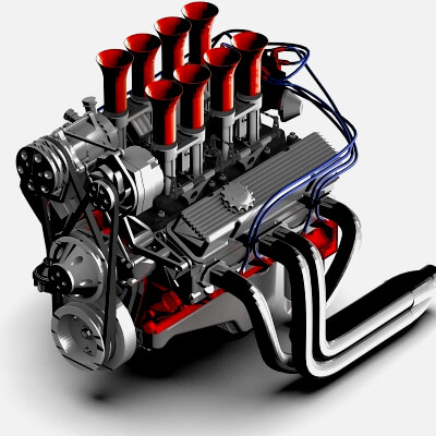 Chevy Small Block V8 Engine