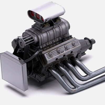 Dodge HEMI 540 Supercharged V8 Engine