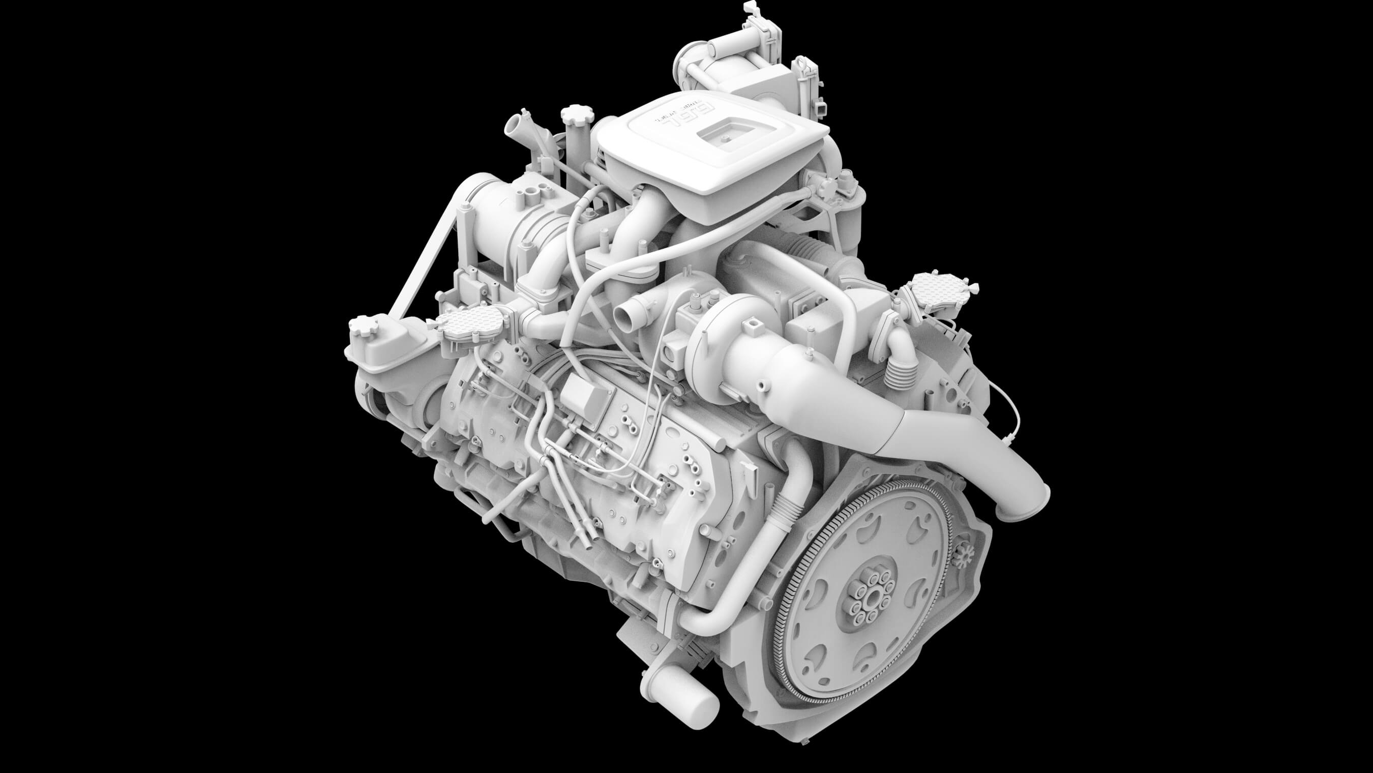 Duramax Diesel Turbo V8 Engine - 3D Model by impulse99