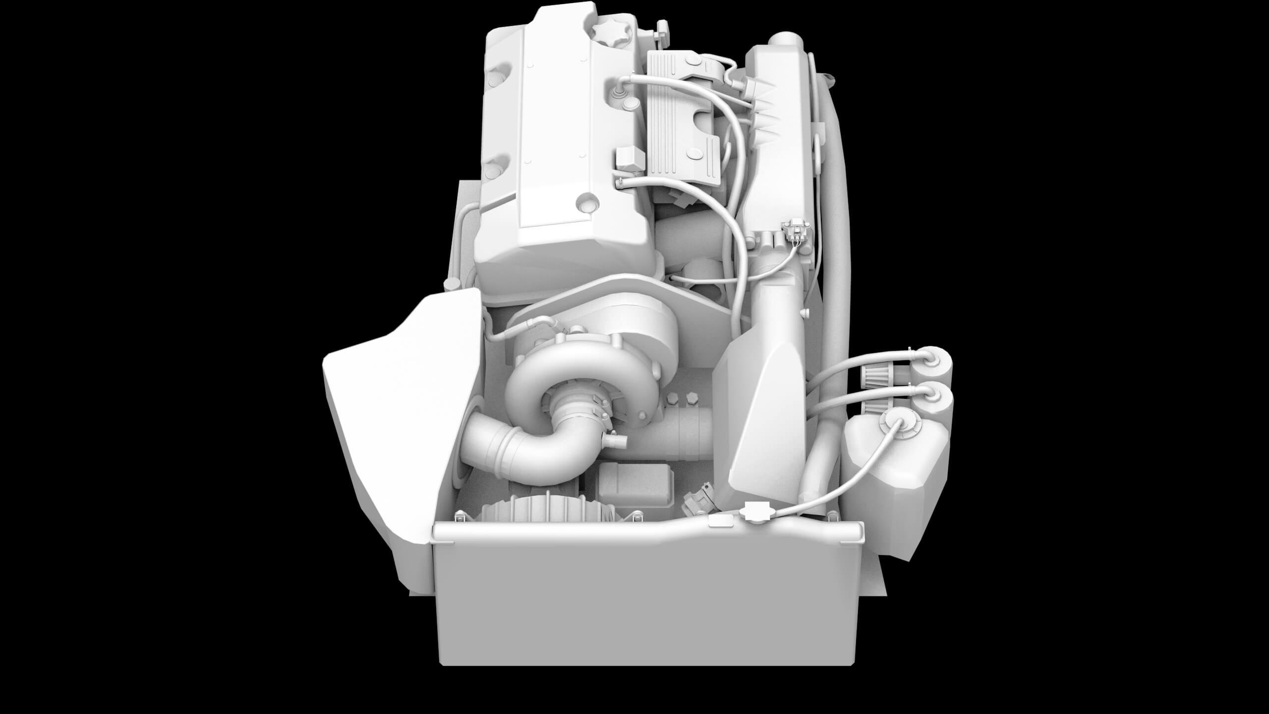 Honda F20C S2000 Supercharged Engine - 3D Model by impulse99