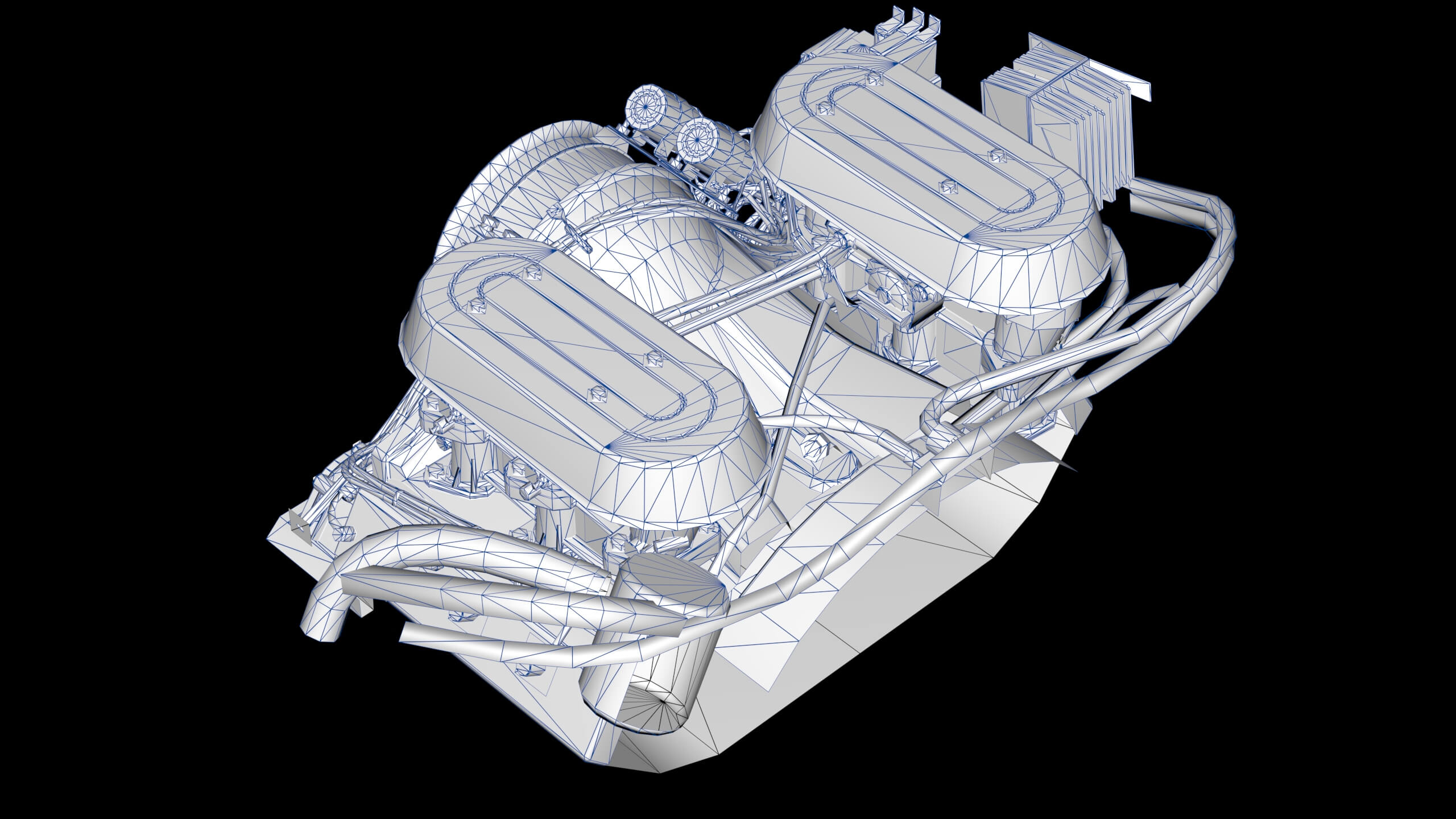 Porsche Flat Six Air Cooled Engine - 3D Model by impulse99