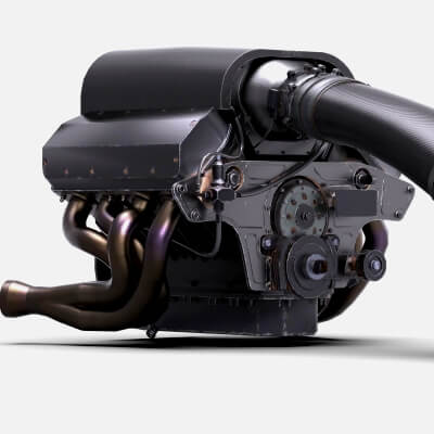 Prostock NHRA Drag Race V8 Engine