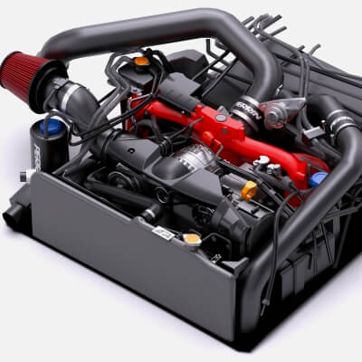 Subaru EJ25 Flat 4 Boxer Turbo Engine