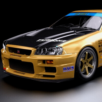 Top Secret Nissan Skyline R34 GT-R