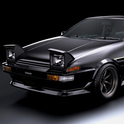 Toyota AE86 Trueno GT-Apex Black Limited