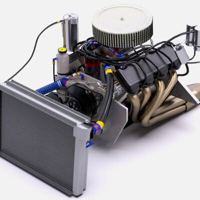 Chevy R07.2 5.8L 358ci Nascar V8 Engine