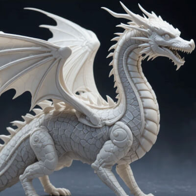 Articulated Dragon Miniature 3D Print Model - Fantasy Creatu